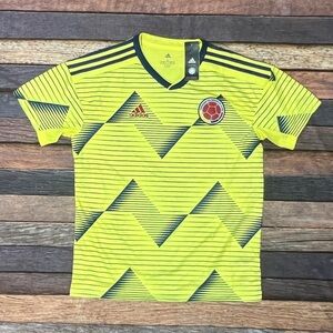 Colombia Soccer FIFA Adidas Climalite New Futbol Soccer Mens Jersey